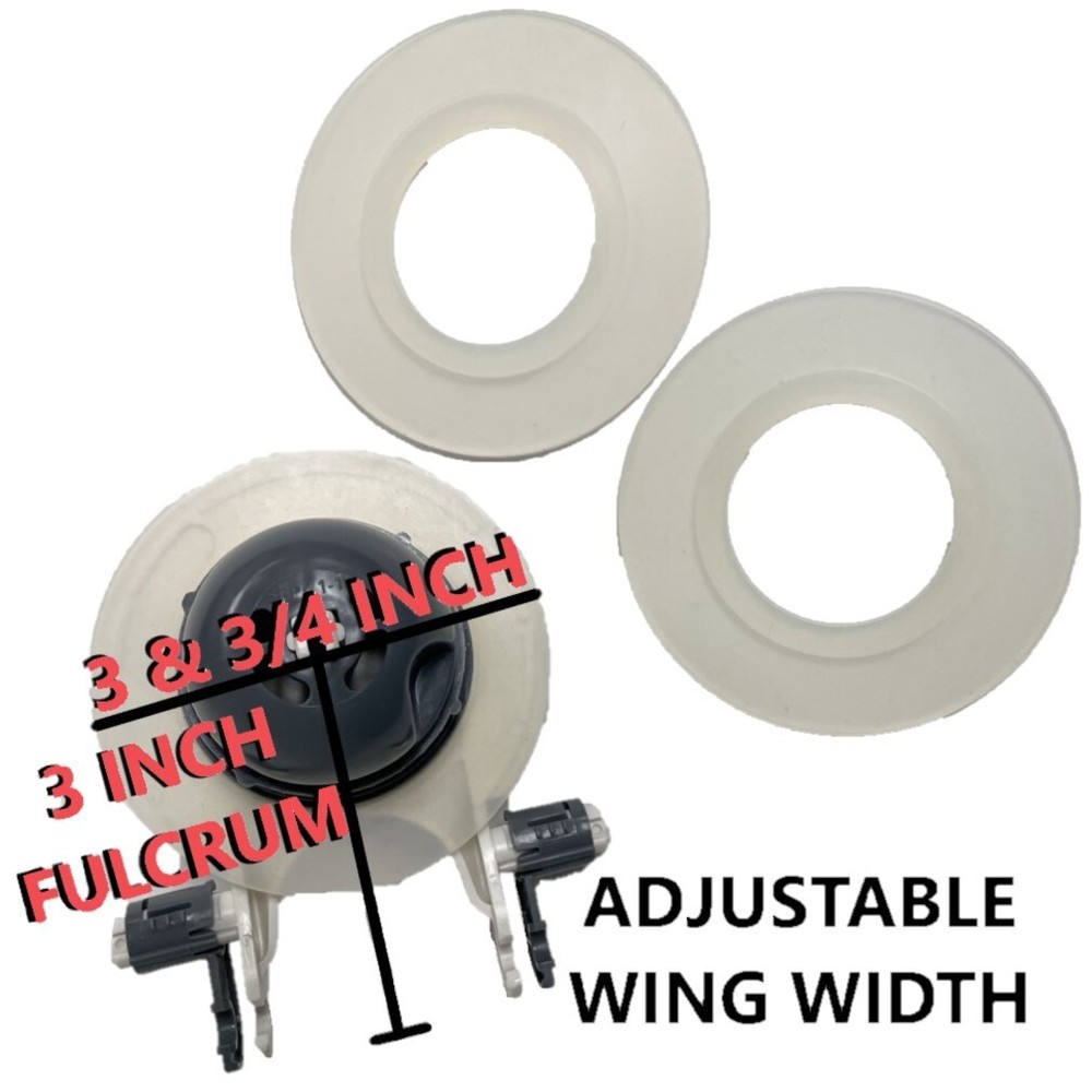 3-inch Flapper w/ 2 Extra Silicone Seals, Universal Flapper