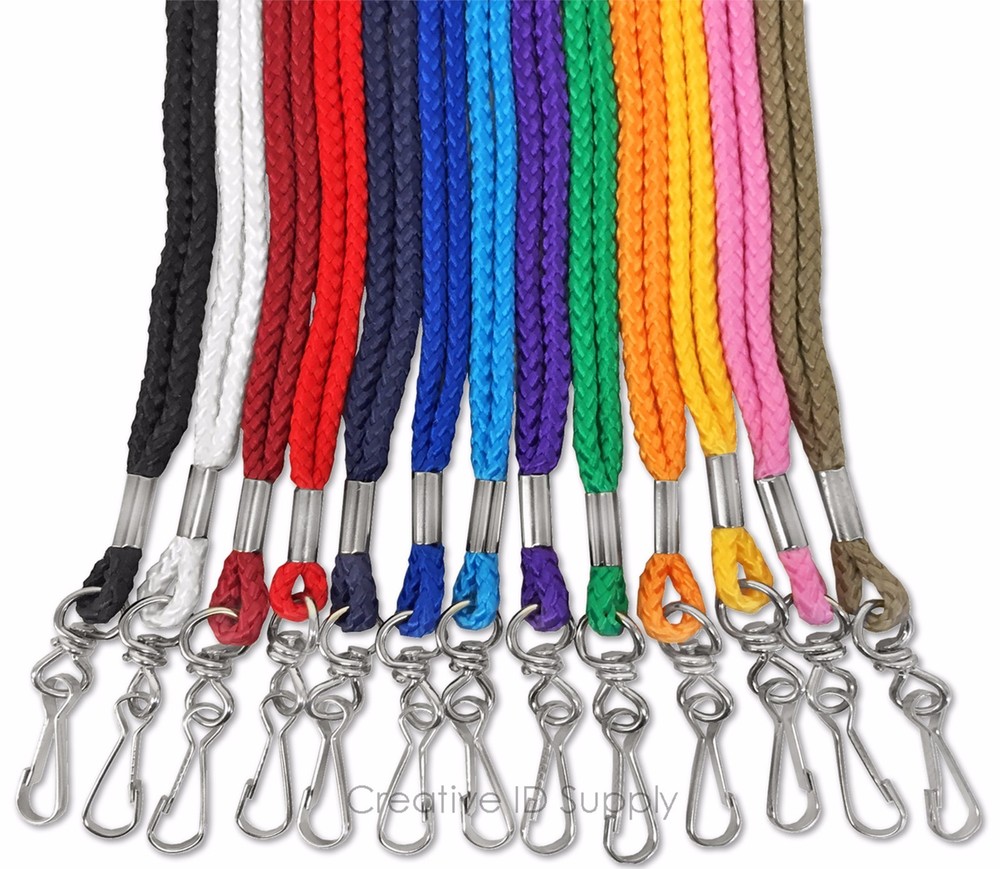 Lot 20 NECK Lanyards - STRAP - Round Style with J hook