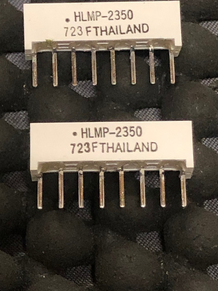 6pc Hewlett Packard HLMP-2350 Rectangular Light Bar | New