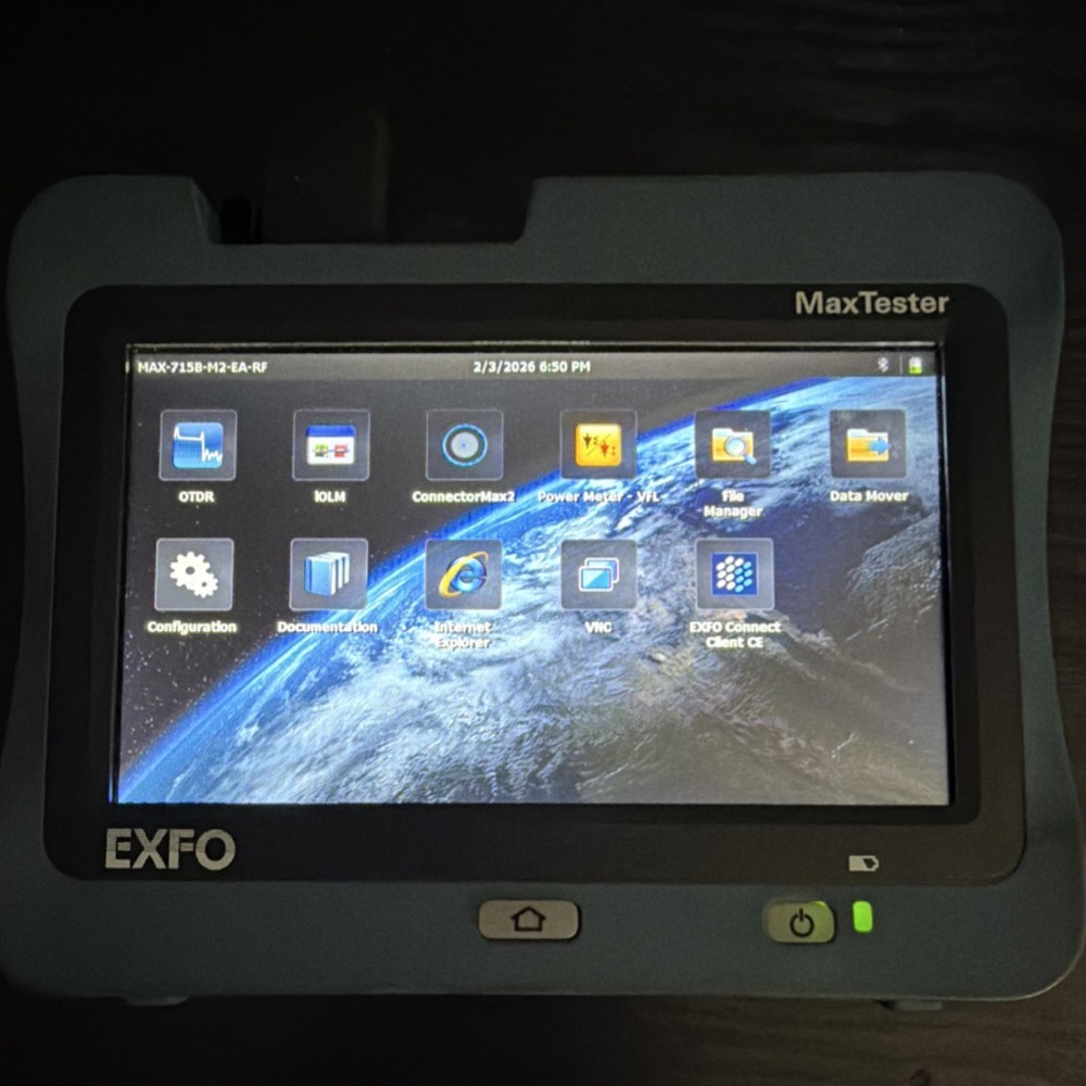 EXFO MAX-715B-M2-EA MaxTester Handheld OTDR Optical Time-Domain Reflectometer
