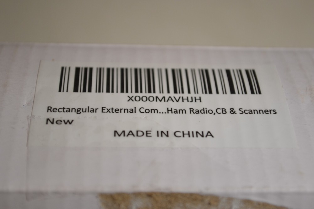 Rectangular External Speaker for Ham Radio, CB & Scanners, Mini Universal