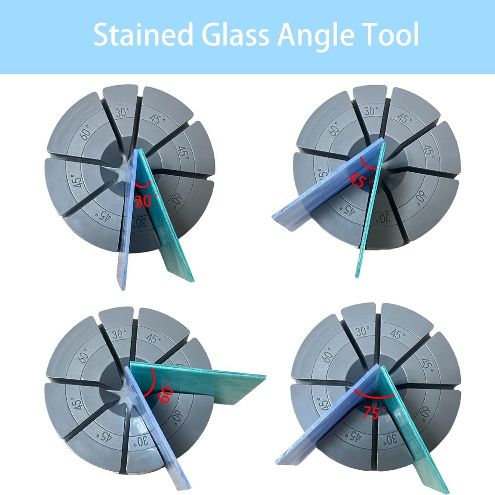 SPANSEE Stained Glass Angle Tool, 3D Soldering Jig, gray
