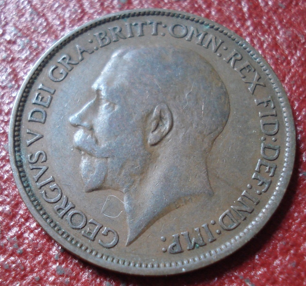 1921 BRITISH HALF PENNY IN VG CONDITION