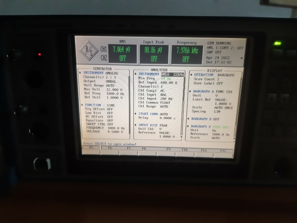 ROHDE & SCHWARZ UPL AUDIO ANALYZER DC 110 KHZ