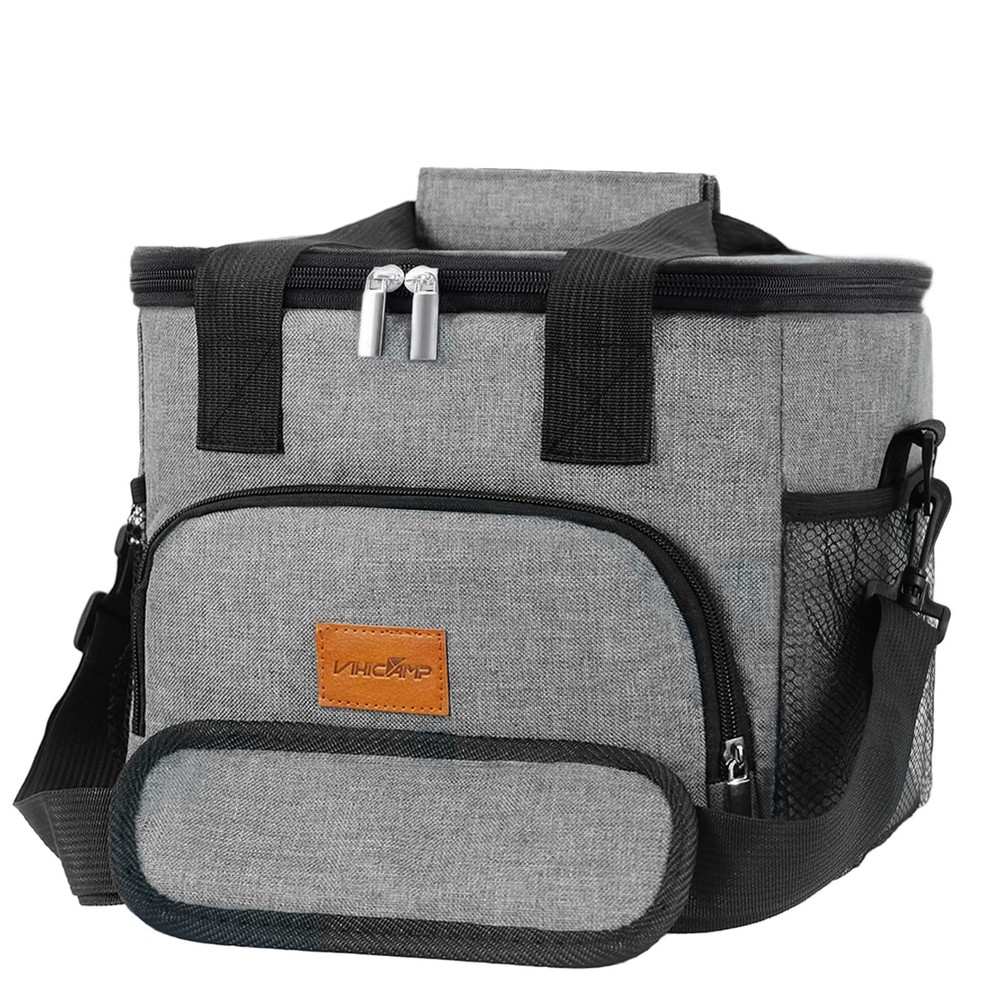 Portable Soft Cooler Bag - 24 Can Insulated Camping Cooler, Leakproof Collaps