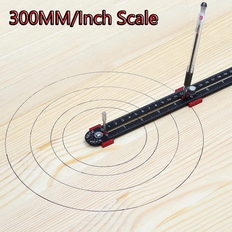 Woodworking Drawing Compass Ruler High Precision Scribe Gauge Measurement Tools