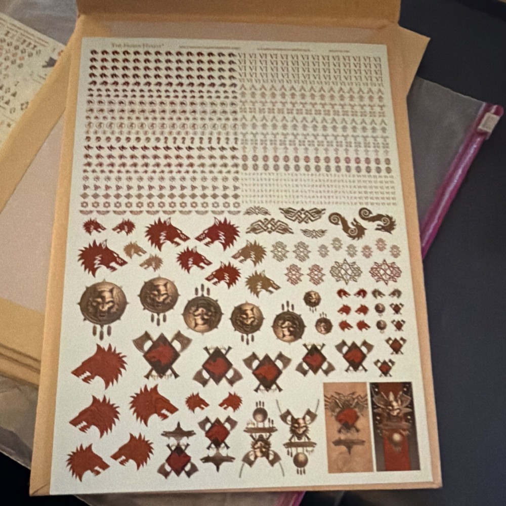 Games Workshop Space Wolves Transfer Sheet Unpainted Warhammer 40K
