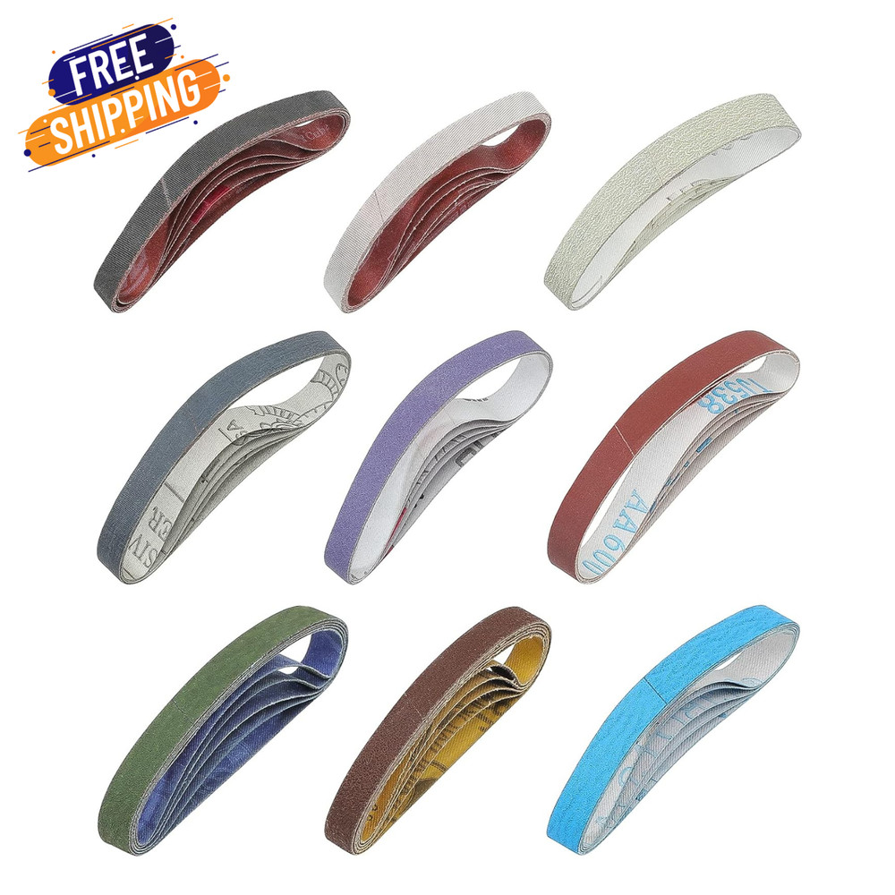 45 Pcs 1/2 x 12 Replacement Sharpening Belt Kit for Official Work Sharp New