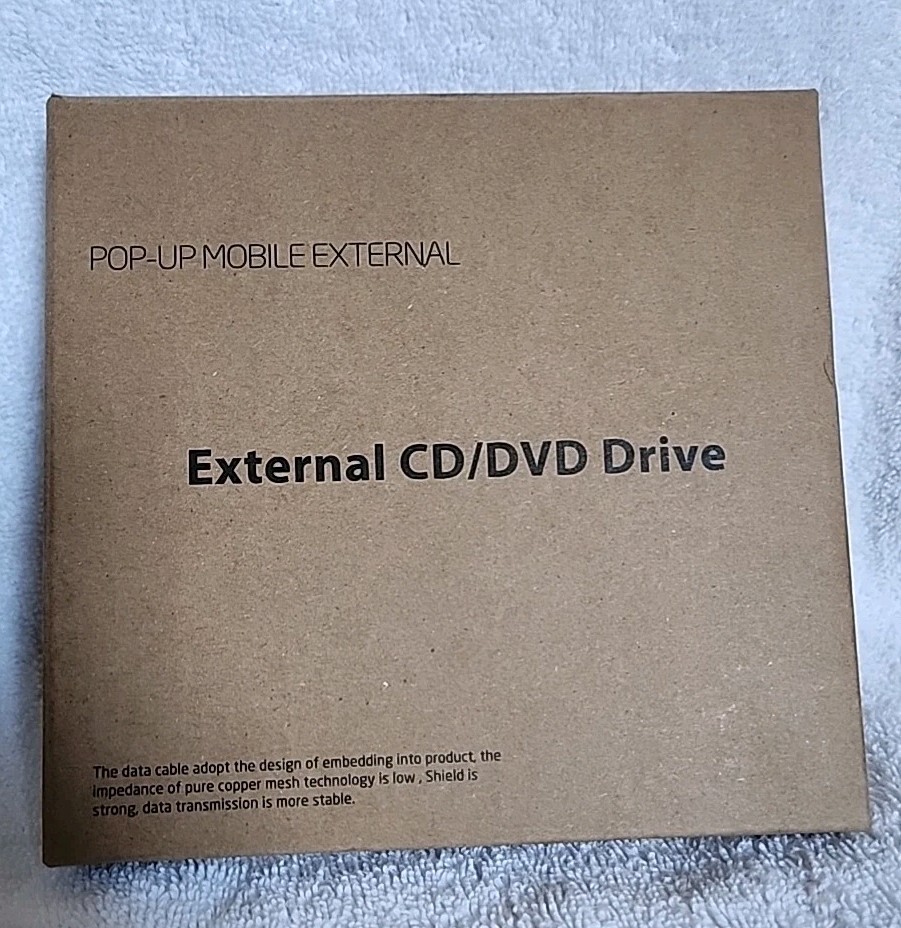 Gotega Pop-Up Moblie External CD/DVD Drive USB