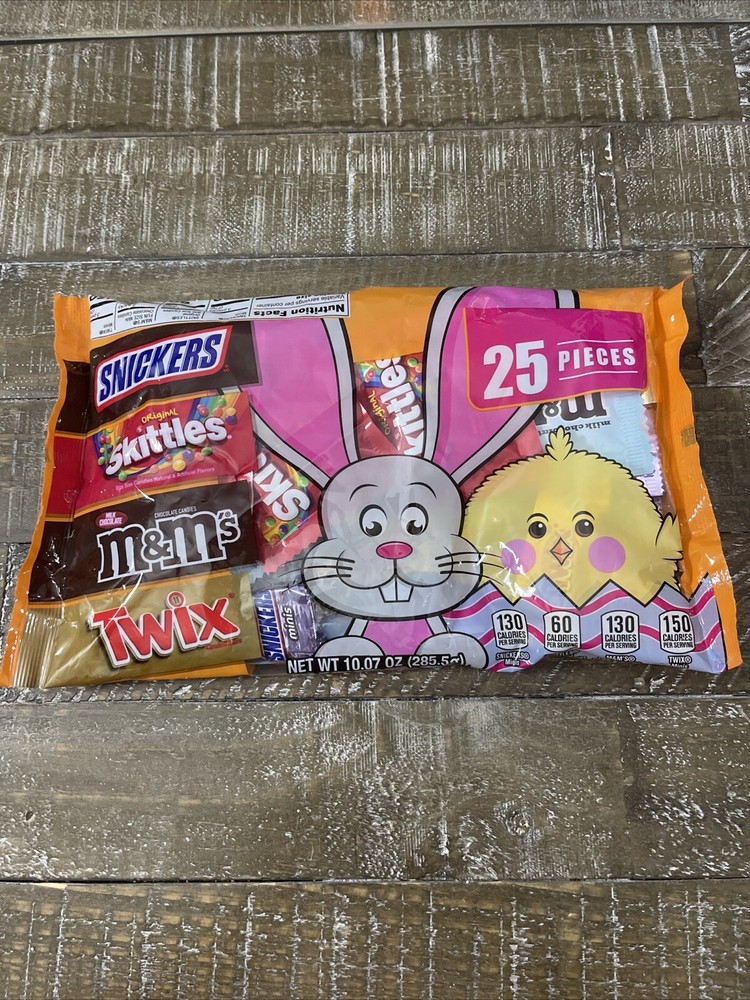Snickers Skittles M&Ms Twix Mini Mix 25 Pieces