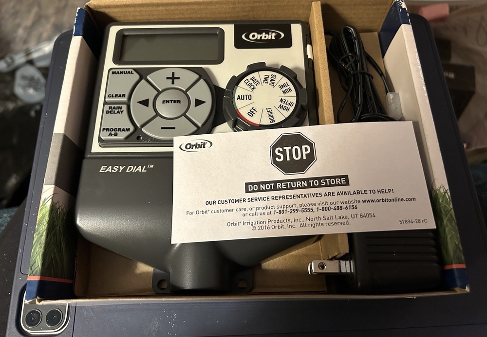 NEW ORBIT EASY DIAL 4 ZONE STATION IRRIGATION SPRINKLER CONTROLLER