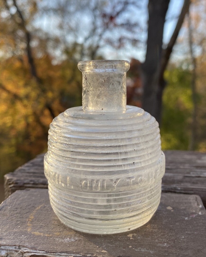 Fill Only To Here Blown Perfume/Cologne Bottle?