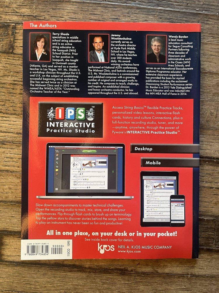 KJOS String Basics 115CO Book 1 Cello