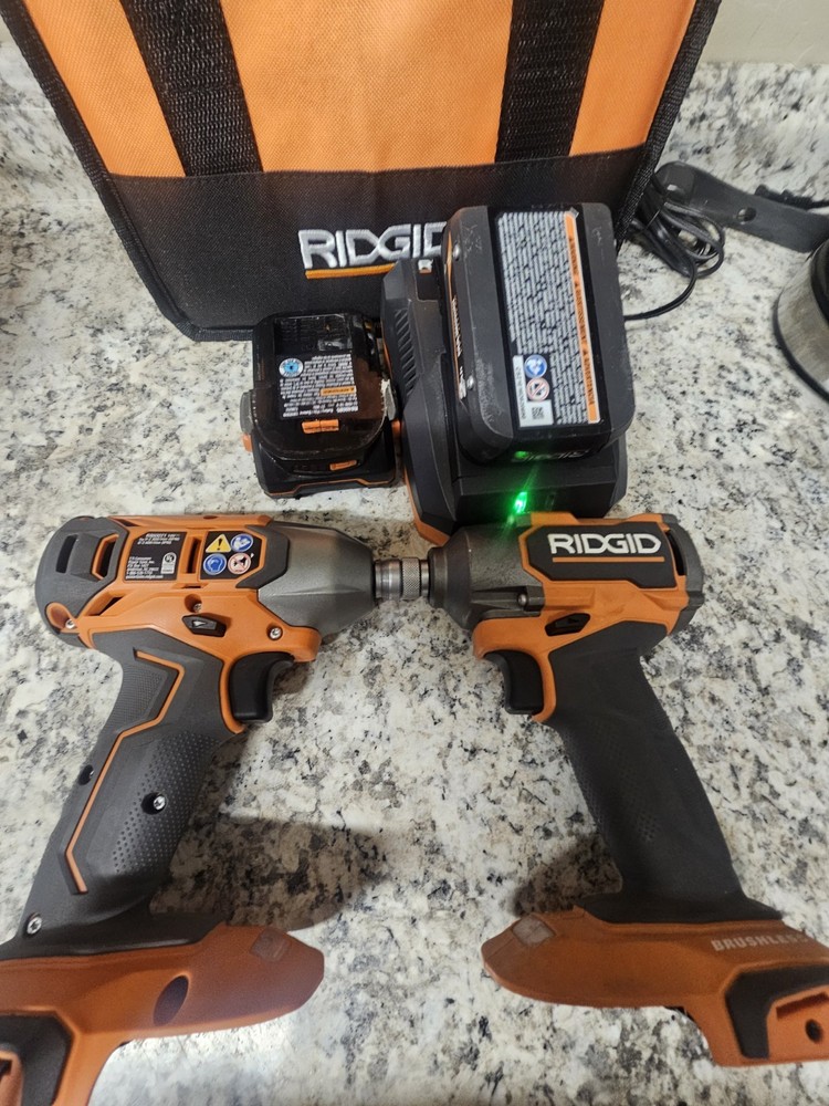 Dual (2)Rigid Brushless Drill Driver