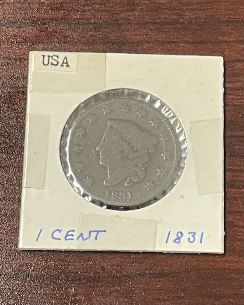 1831 Coronet Matron Head Large U.S. Cent ~