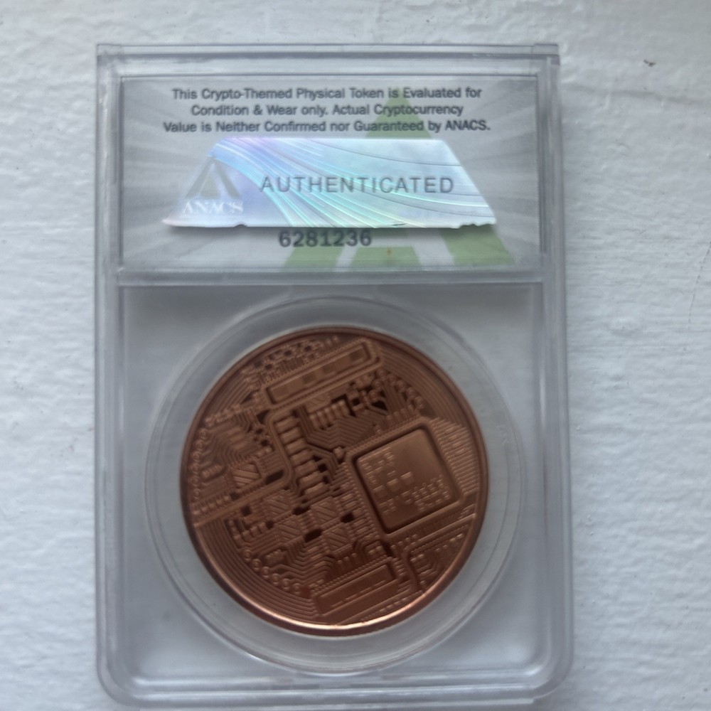2012 Crypto Physical Bit Coin MJB Monetary Metals Authenticated By ANACS MS-70