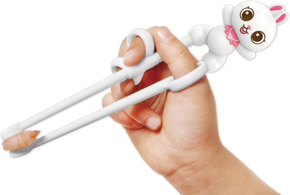 Rabbit White Chopsticks, Training Chopsticks, Learning, Beginner, Brain Training