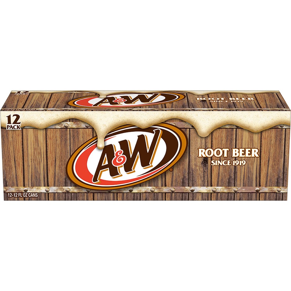 Root Beer Soda 12 Pack - 12 fl oz Cans for Refreshing Flavor