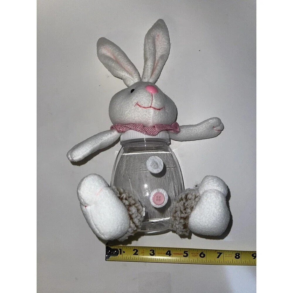 Bunny Candy Holder Pink New Missing a bottom Easter