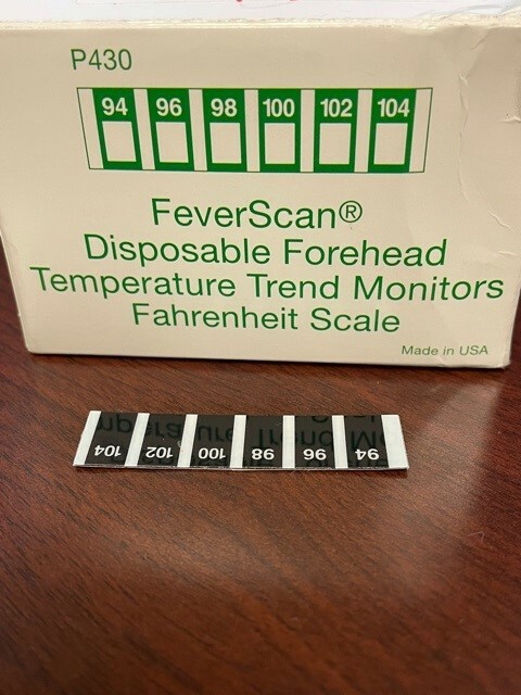Feverscan Disposable Forehead Thermometer box of 100pcs