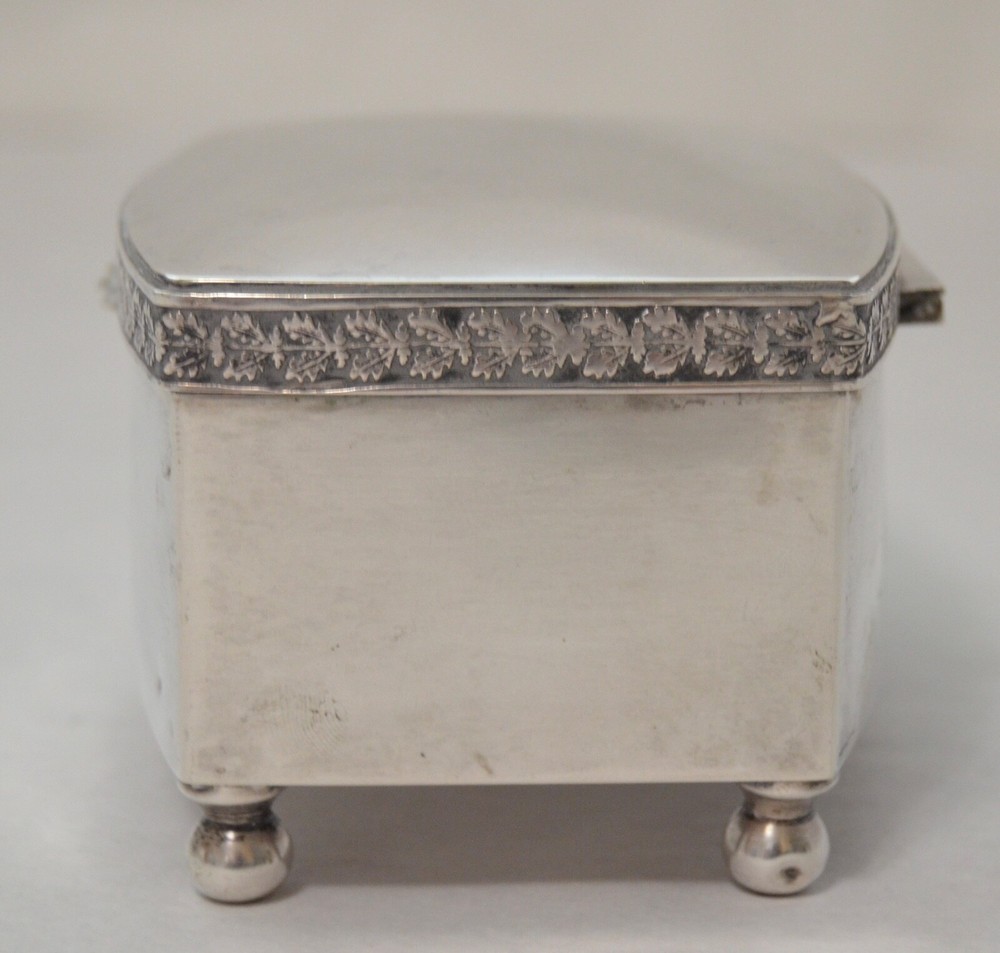 Polish Art Deco 800 Silver Footed Box
