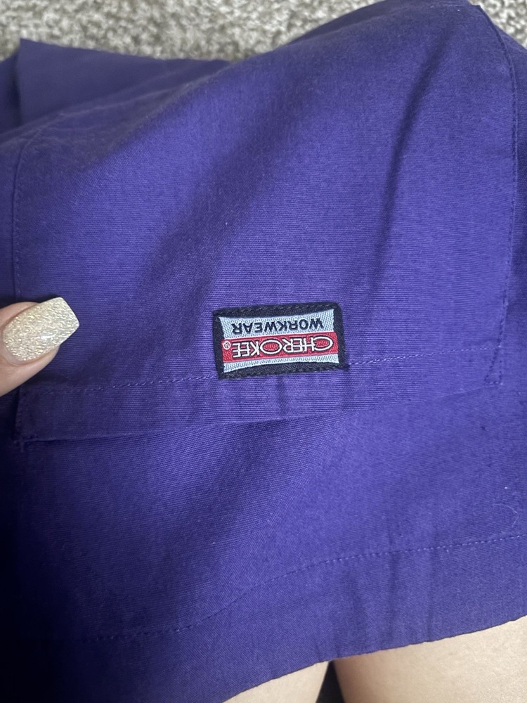 Cherokee Scrub Set Men’s Grape Size Small