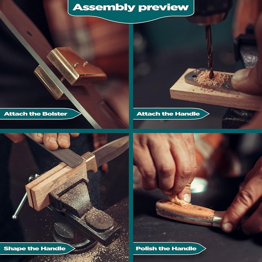Knife Making Kit for Men DIY Complete Set