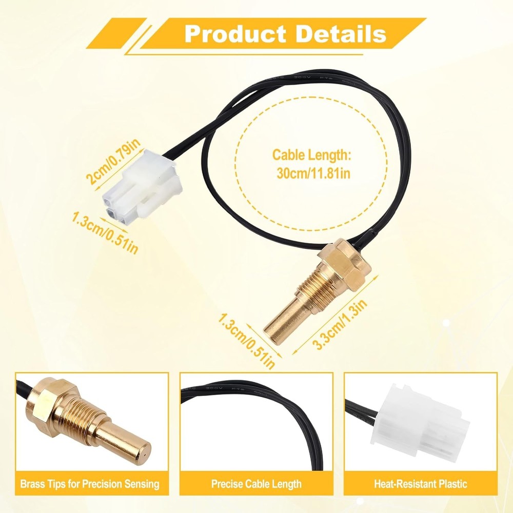 Water Heater Chamber Sensor for AP19299, Ultra Low Nox Tankless Thermistor Repla