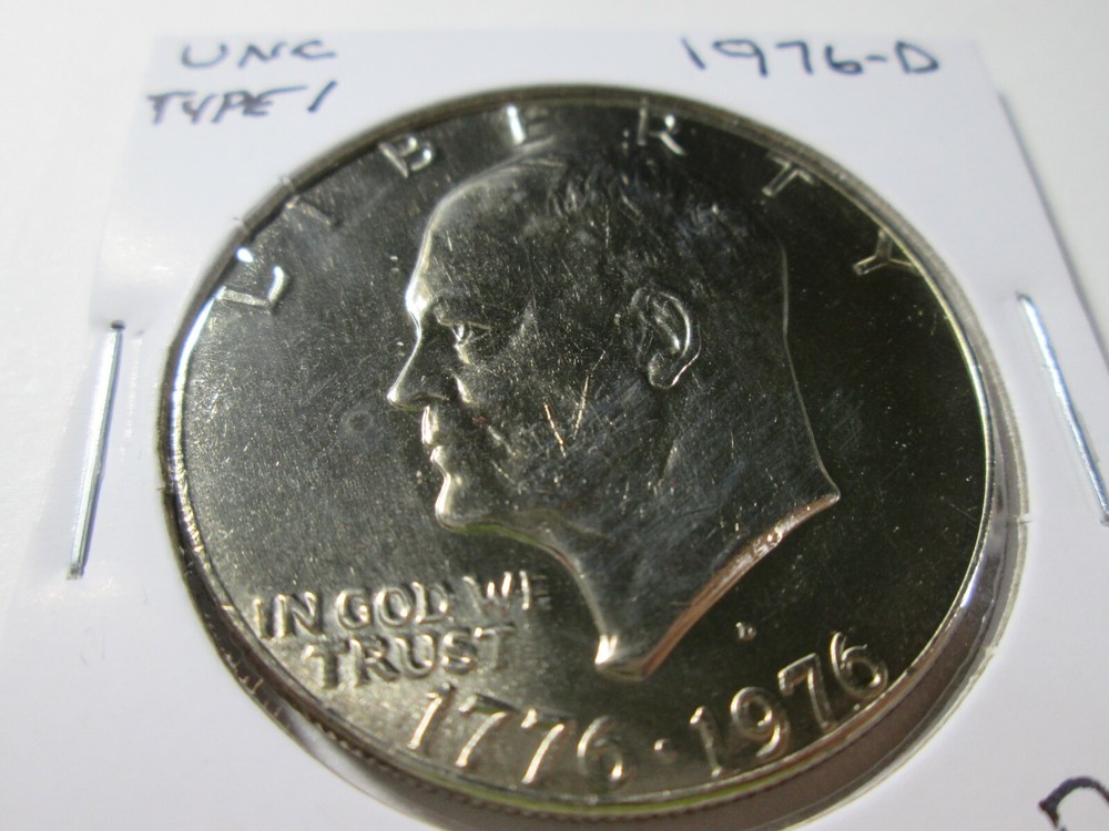 1976-D EISENHOWER  UNC FROM MINT SET  TYPE 1   DD7
