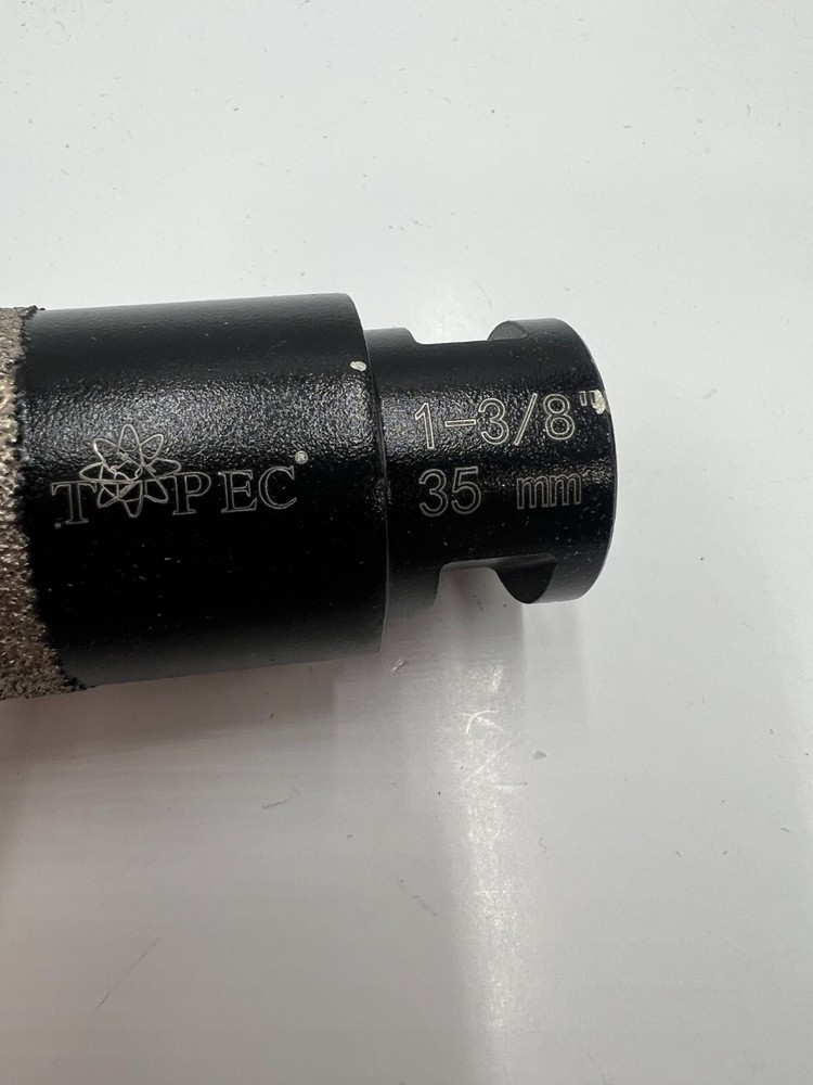 Topec Diamond Core Concrete Drilling Hole-Saw Drill Bit 1-3/8” Black