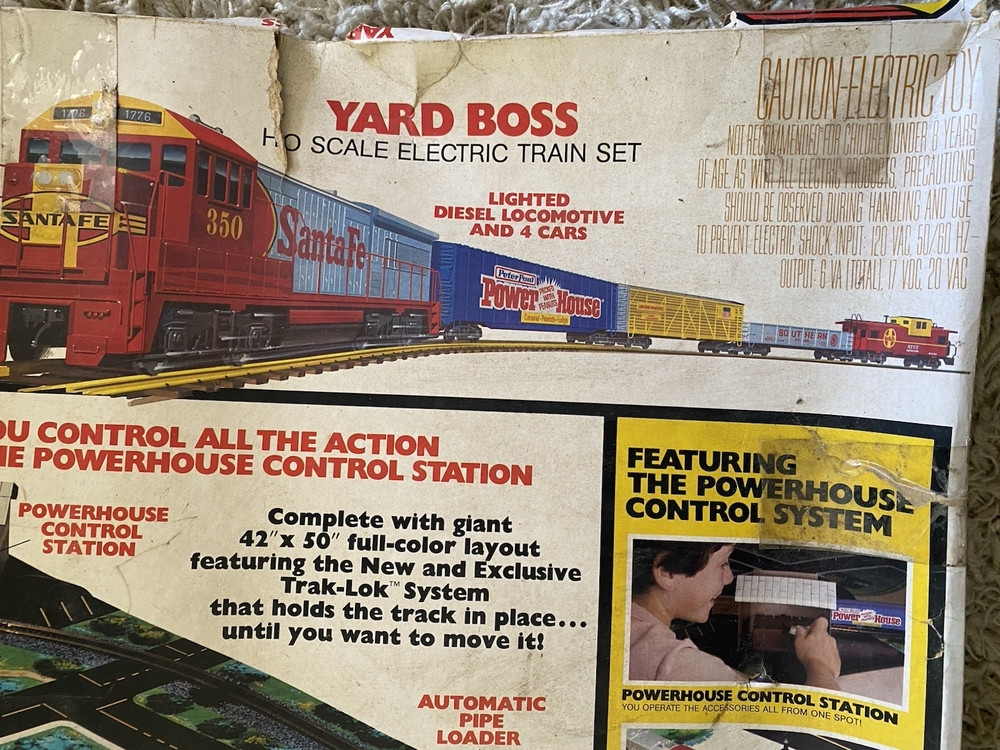 Bachmann "Yard Boss" HO Scale Electric Train Set with Powerhouse control.