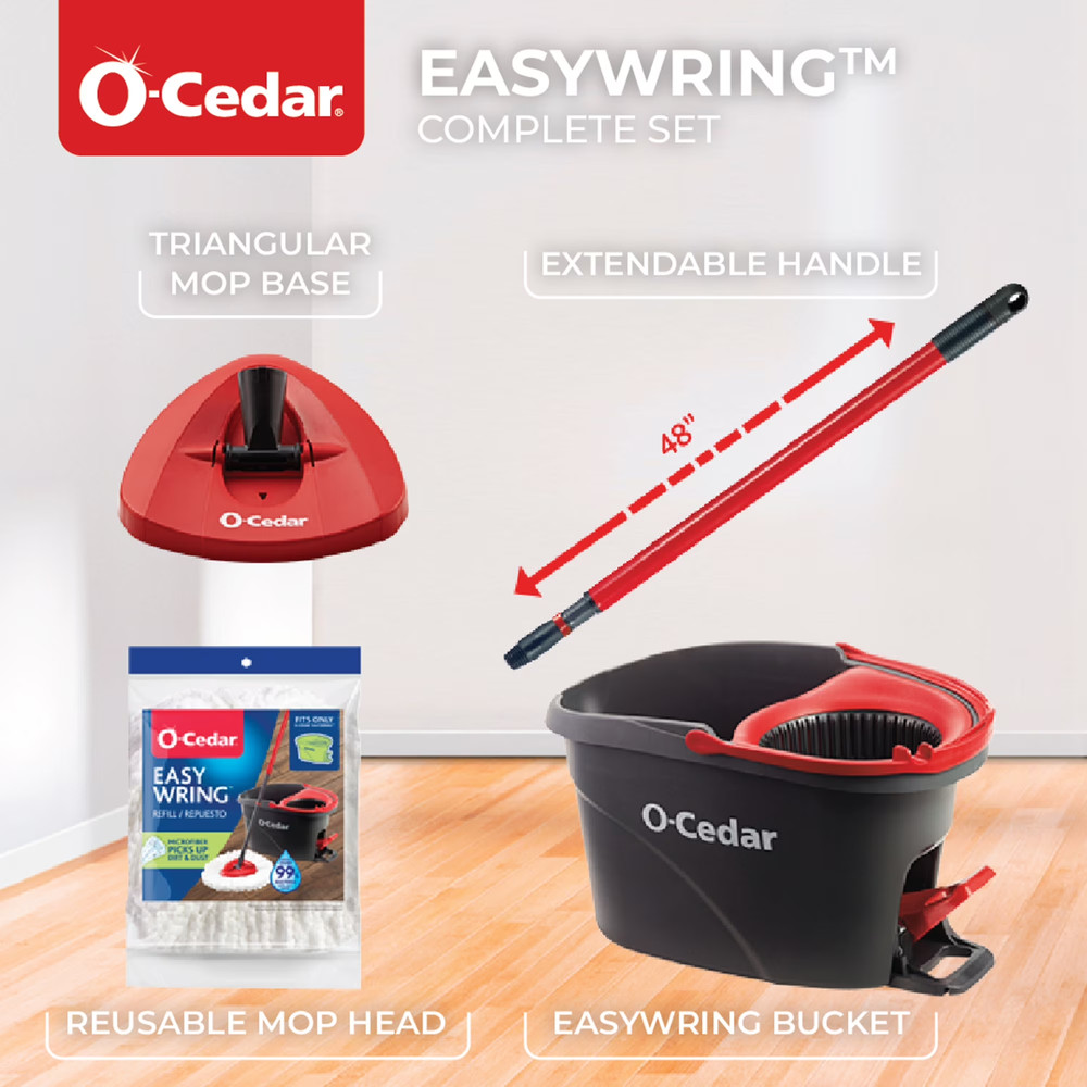 O-Cedar EasyWring Spin Mop & Bucket System