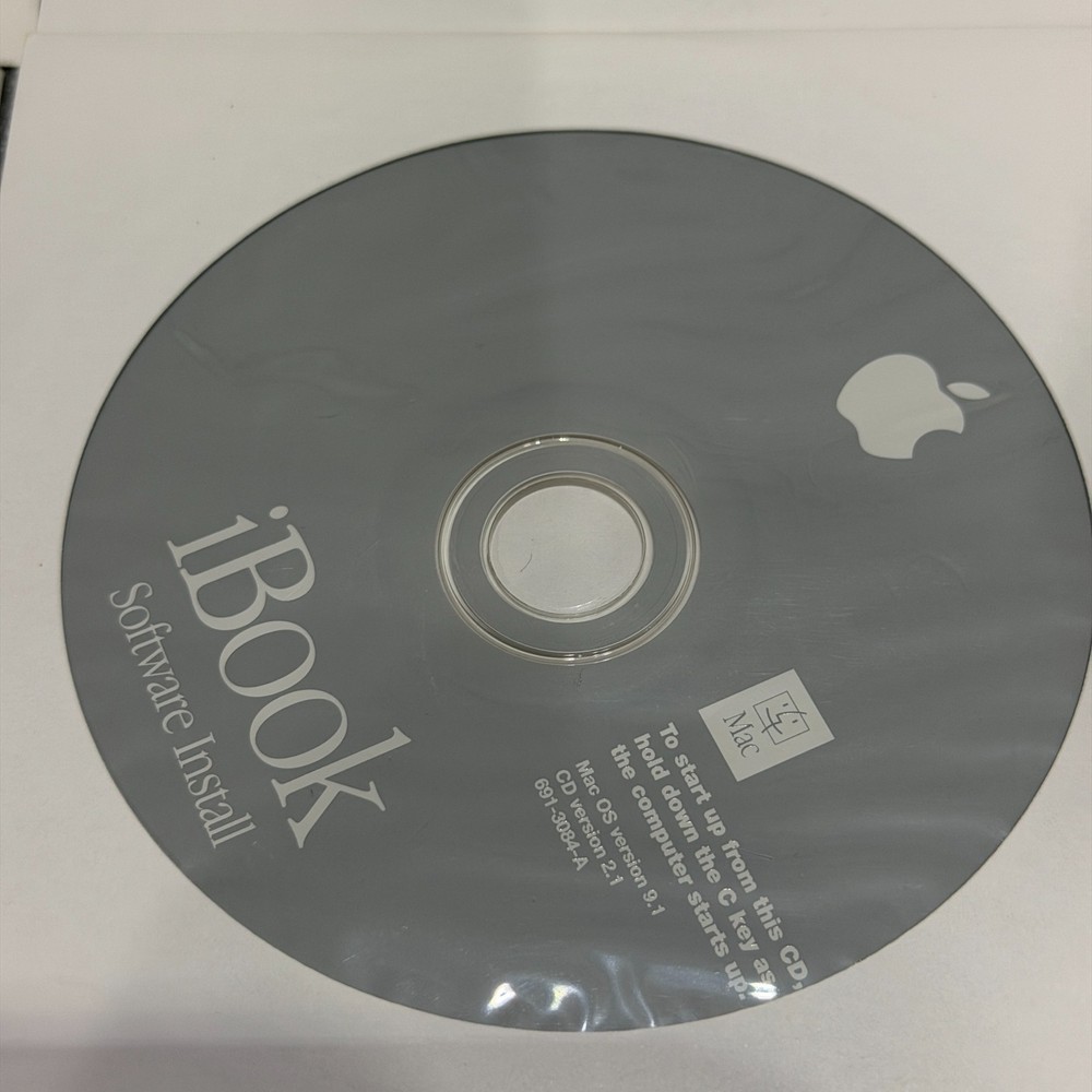 Apple iBook Install Discs, Software, Applications & Apple Hardware Test