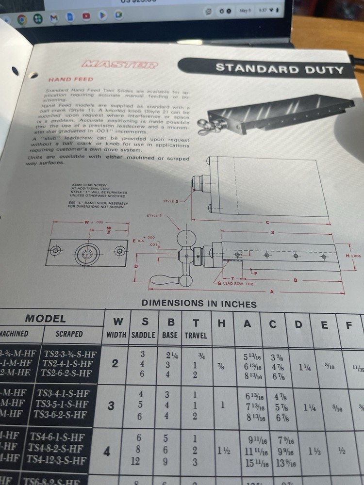 Master Machine Tool Slides Catalog
