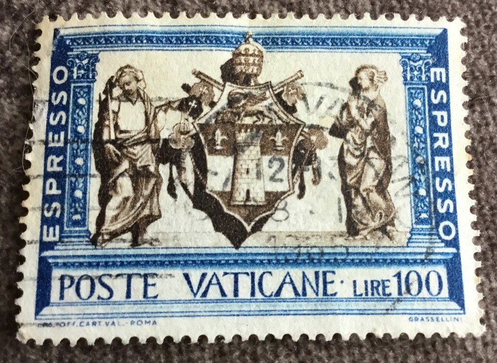 1960 Special Delivery Vatican Stamp