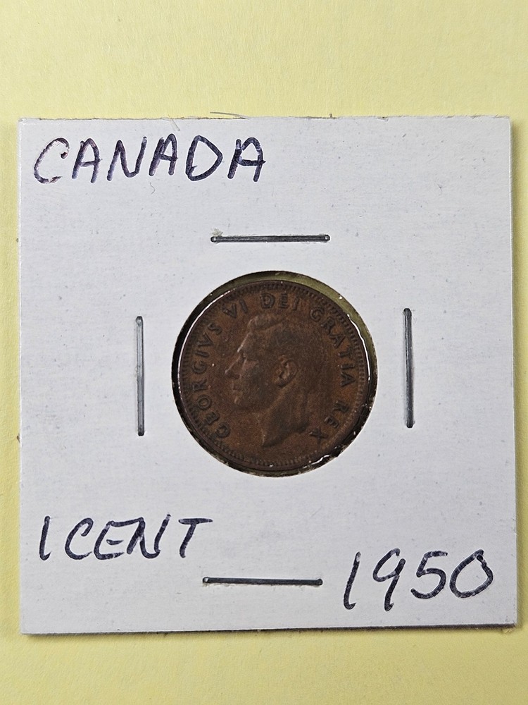 COINS - CANADA - 1 CENT 1950