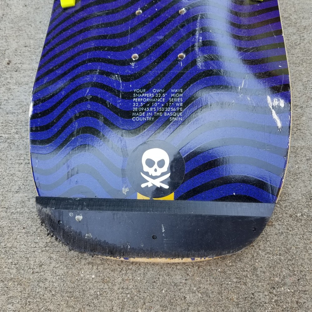 32.5" WAVE SNAPPERS SURFSKATE Deck Only Basque Spain