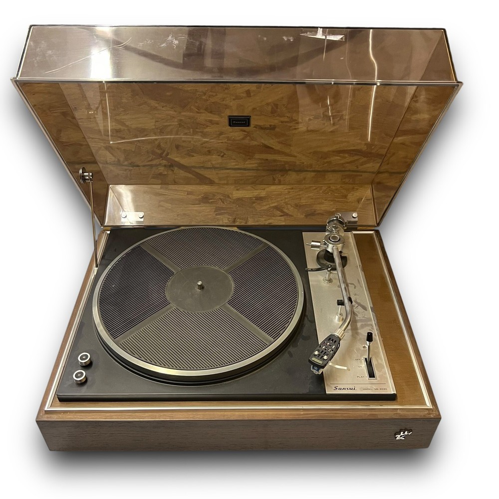 Sansui SR-4040 2-Speed Belt-Drive Turntable Record Player