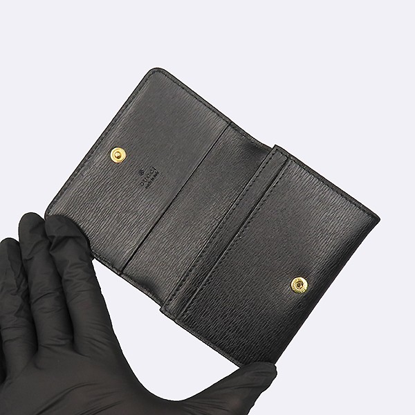 Gucci Black Script Card Case Unisex