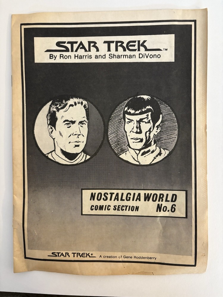 STAR TREK / Nostalgia World Comic Section / 1981 #6 Kirk Spock