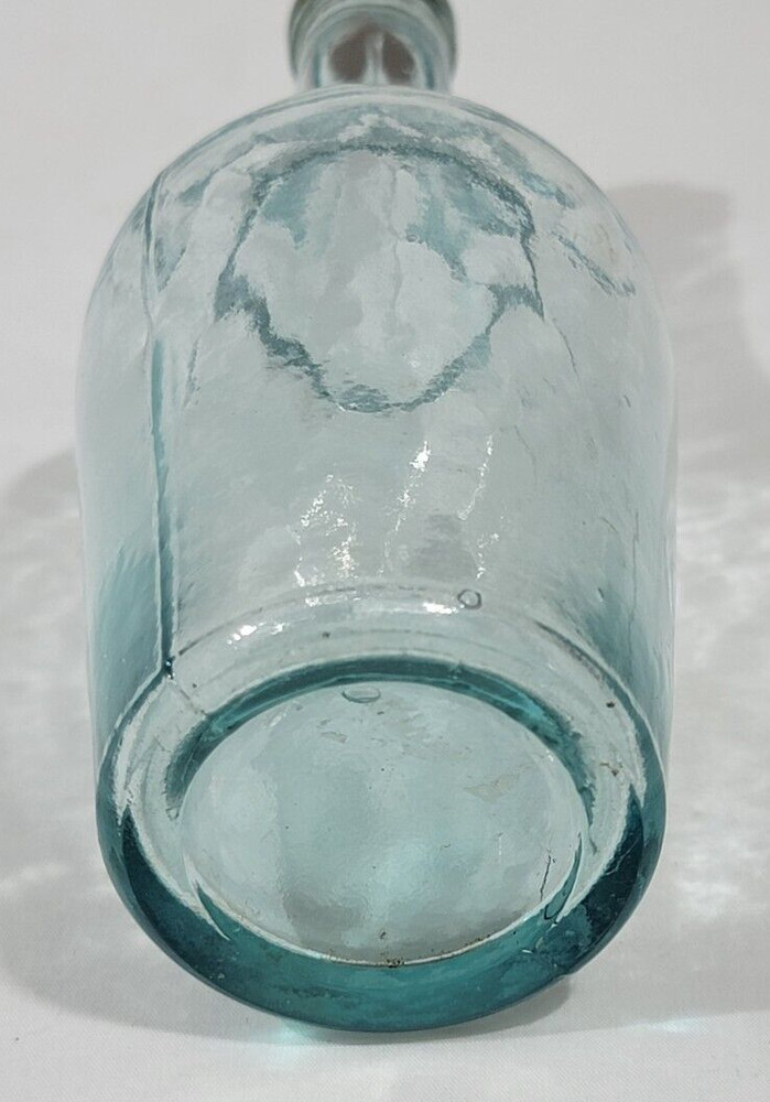 Antique Whittled Decorative Unmarked Bottle