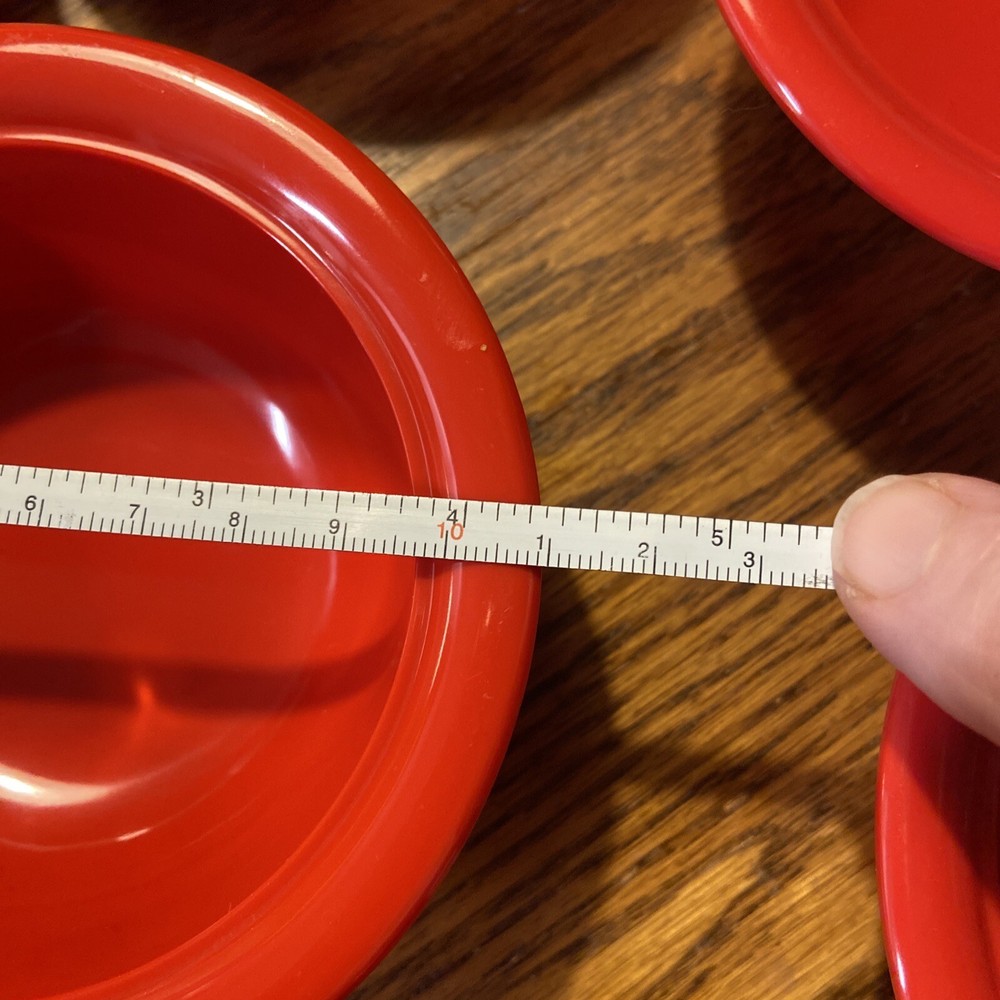 Set 8 ~ Zak Designs RED Melamine Bowls 4 1/4”
