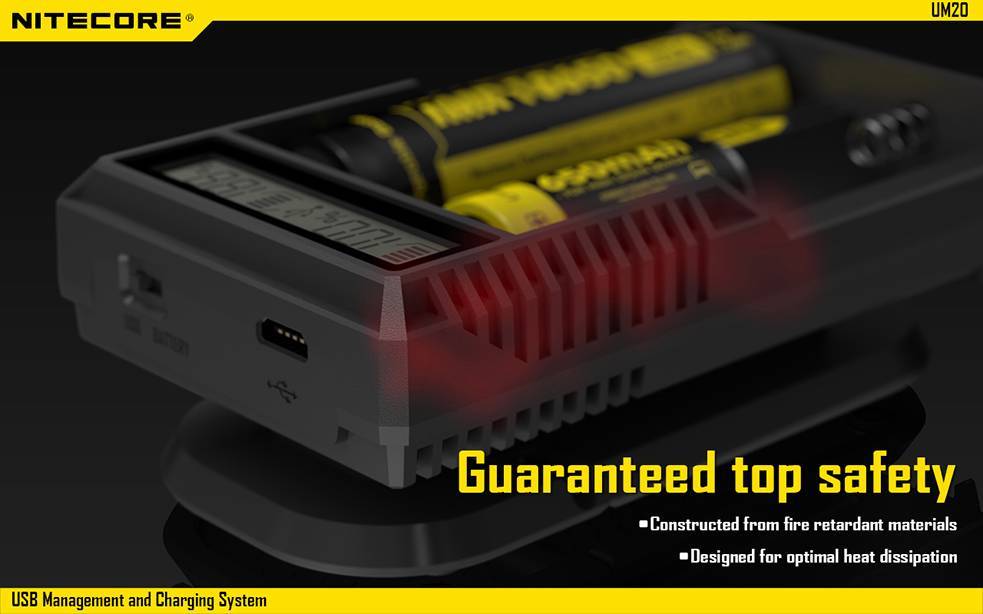 NITECORE UM20 USB powered smart charger