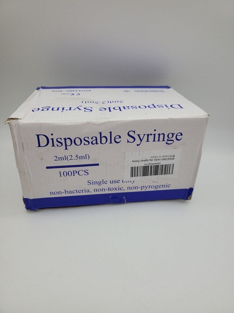 Disposable Syringe 2ml (2.5ml) 100 PCS