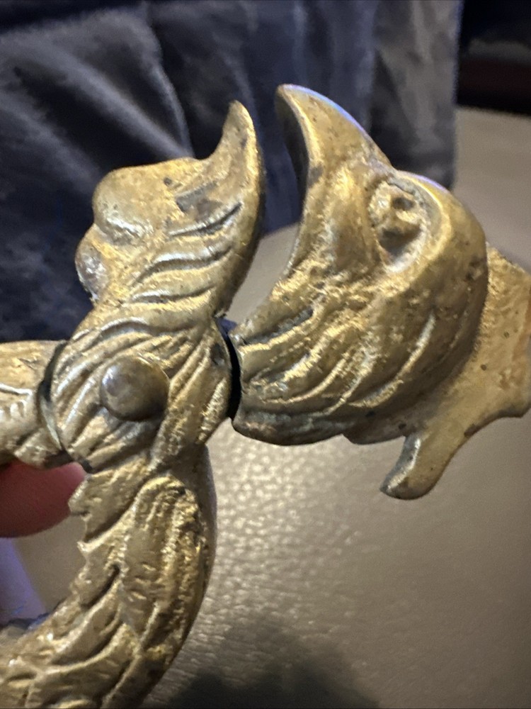 Antique Heavy Brass Eagle Rooster Nutcracker Phoenix Nut Cracker🔥🔥🔥