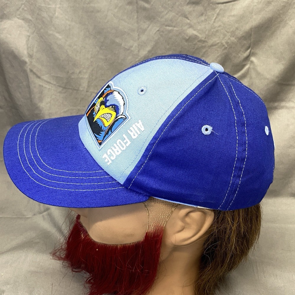 Youth Size Air Force Baseball Cap Hat Adjustable Snapback Two-tone Blue