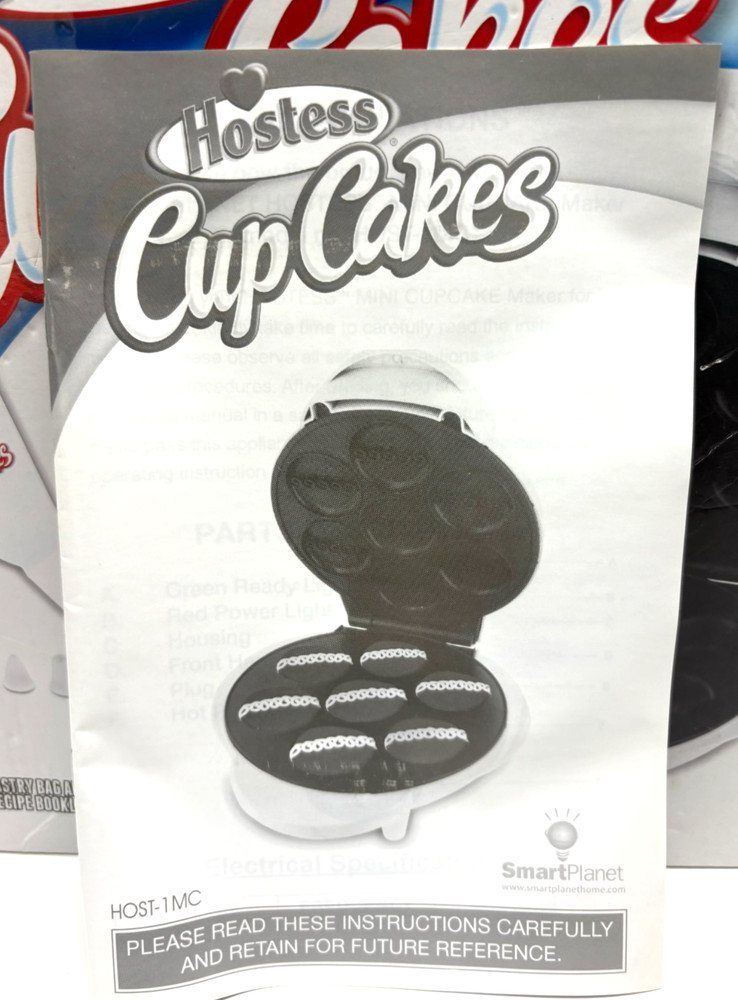 HOSTESS Mini Cupcakes Maker Bake Hostess Cupcakes at Home--NEW