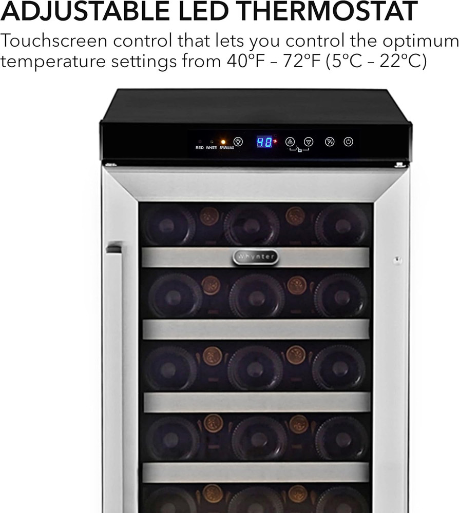 BWR-33SD 33 Bottle Built-In Wine Refrigerator, Multicolor