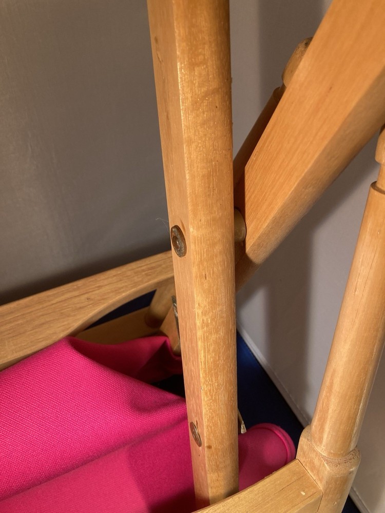 Wood Frame Canvas Classic Height Directors-Chair Missing Back Piece