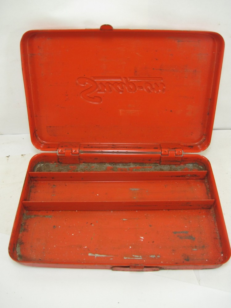 Snap On Red Metal Heavy Duty Tool Storage Box KRA-255 NICE